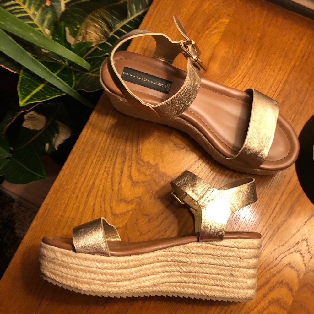 Steve Madden Sabbie Metallic Platform Espadrille